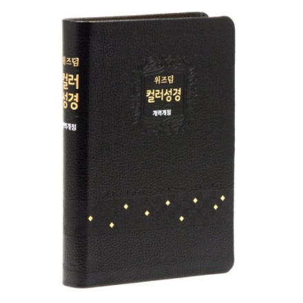 위즈덤 컬러성경 (개역개정/대/단색/무지퍼/우피)-블랙