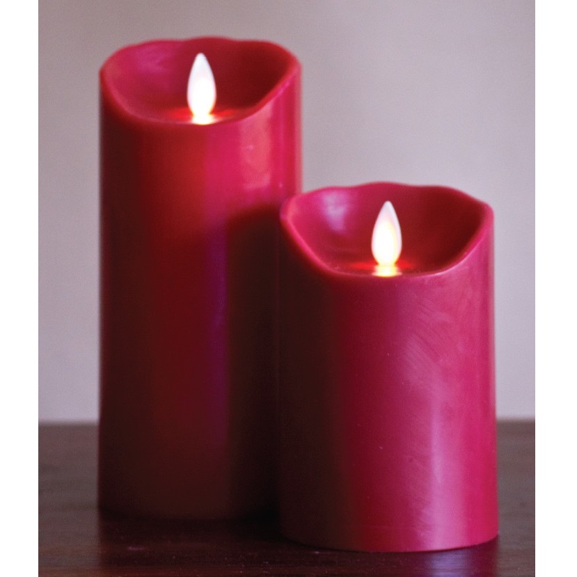 [LED] FLAMELESS CANDLE 7ġ RED SMOOTH ()