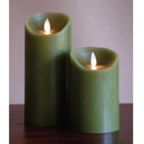 [LED] FLAMELESS CANDLE 7ġ GREEN SMOOTH (׸)