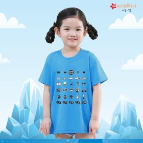 시원한 쿨론 라운드 반팔 여행 아이콘톡 티셔츠 (아동성인)_[아이콘톡]