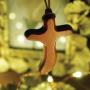 [블레슈] S형 샤벨나무 차량용 십자가목걸이 - 사순절 고난주간 새신자선물