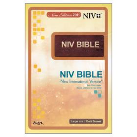 NIV BIBLE -다크브라운(대,단본,색인,무지퍼)