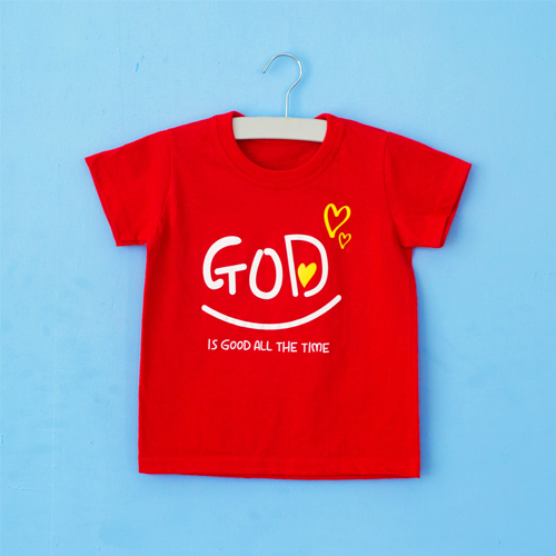 GOD 레드 티셔츠