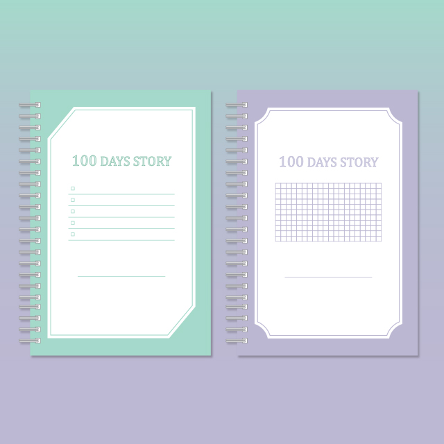 100 Ʈ (2-Mint/ Violet) 100 DAYS STORY