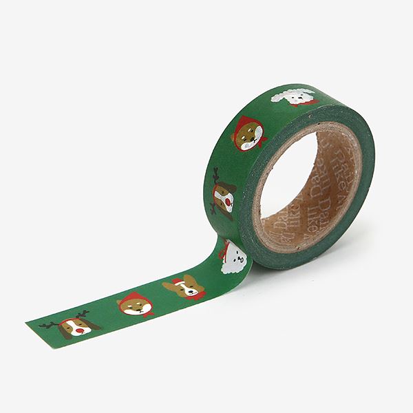 Masking tape christmas - 07 Merry puppy
