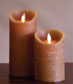 [LED] FLAMELESS CANDLE 5ġ TAUPE DISTRESSED (ȸ)