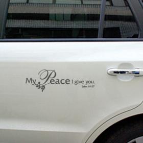 차량 그래픽스티커-Peace(평화)