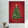 크리스마스 패브릭 포스터 _ Tree (레드)